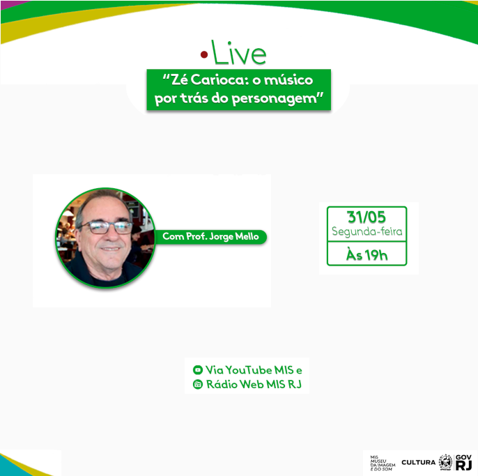 Live Zé Carioca: o músico por trás do personagem com o professor Jorge Mello